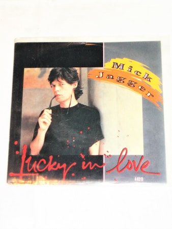 Mick Jagger "Lucky In Love" mycket bra skick.
