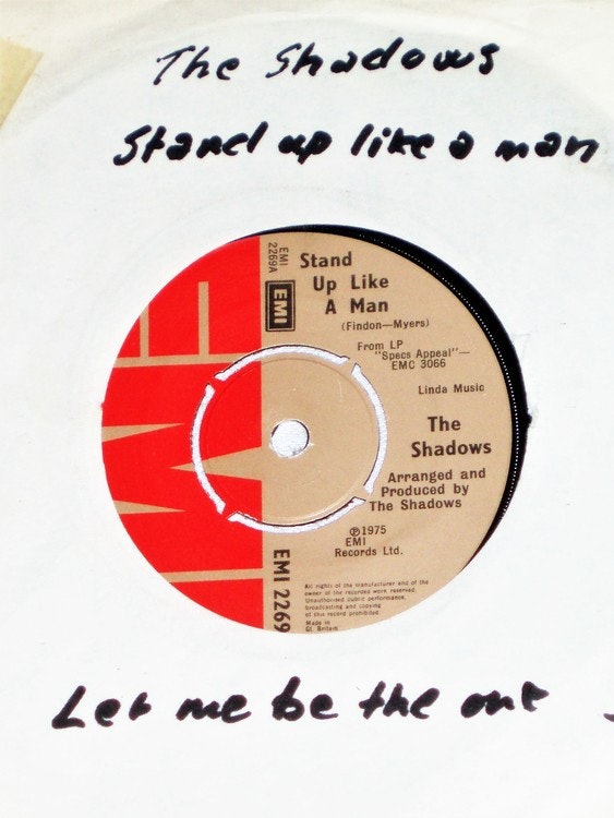 The Shadows "Let Me Be The One" 1975 mycket bra skick.