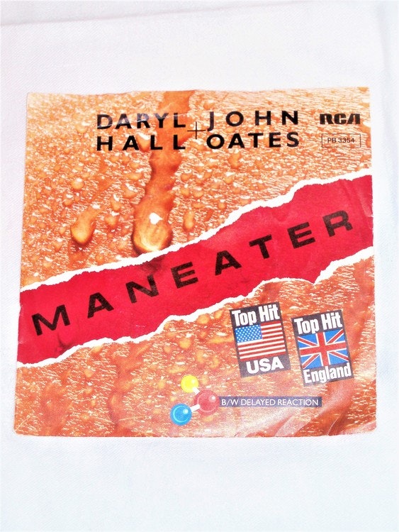 Daryll Hall John Oates" Maneater" mycket bra skick.