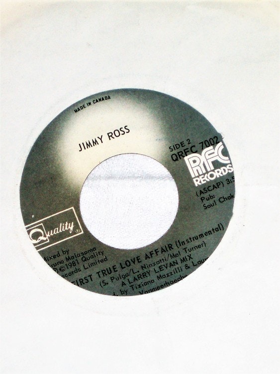 Jimmy Ross"First True Love" 1981 mycket bra skick.
