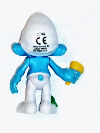 Smurf höjd 6.5 cm normalt begagnat skick.