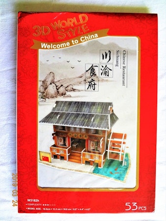 Byggmodell 3D World Style Welcome to China "Chinese Restaurant"53 bitar Nytt