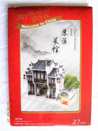 Byggmodell 3D World Style Welcome to China "Chinese Restaurant"27 bitar Nytt