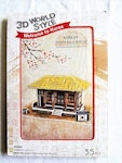 Byggmodell 3D World Style Welcome Korea"Thatched House"35 bitar Nytt