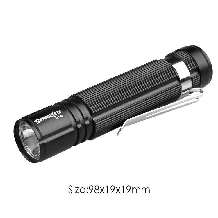Skywolfeye XPE 300LM LED ficklampa med pennklämma