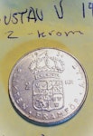 GUSTAV VI 2-Krona 1954. Sveriges konung 1950-1973