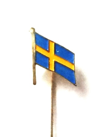 Svenska flaggan. Nål. Ny ! Längd: 4.5 cm