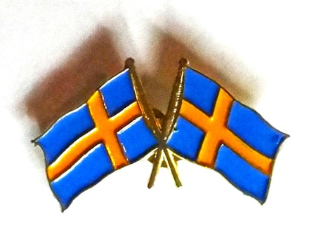 Svenska flaggor Pin, Bredd 2,8 cm. Ny.