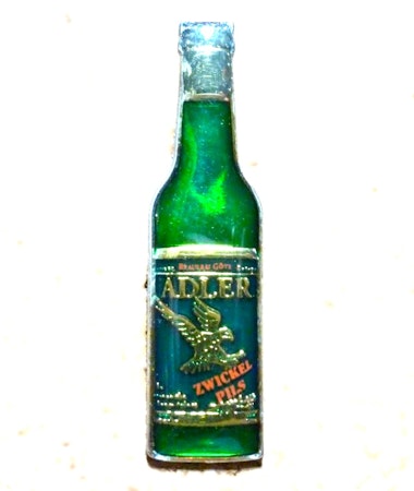Götz Geislingen Zwickl Bryggeri. Adler Tyskland Motiv: Flaska, Örn.