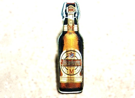Altenburger brygeri Pin. Tyskland.Mått ca 1.0 x 3.5 cm.