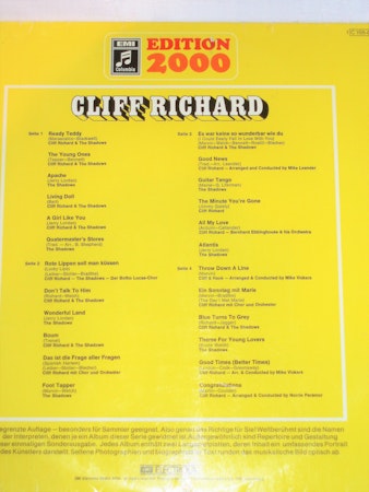 Cliff Richard Edition 2000 Dubbel Lp. Bra skick !