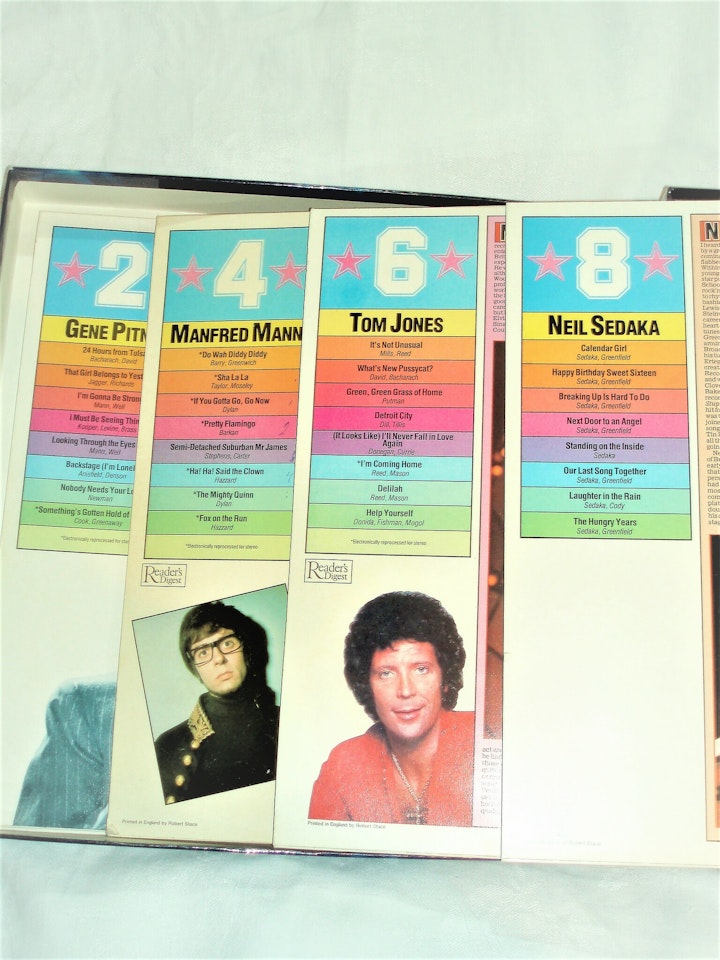 Superstars of the 60s 70s. Box. 10 st Lp-skivor
