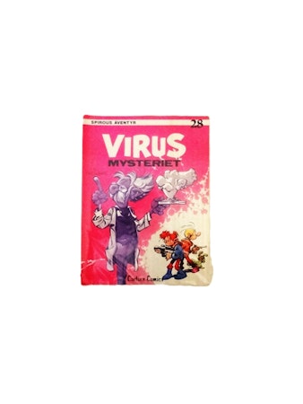 Spirous Äventyr"Virus Mysteriet" Nr 28. VG 1:a uppl.1984
