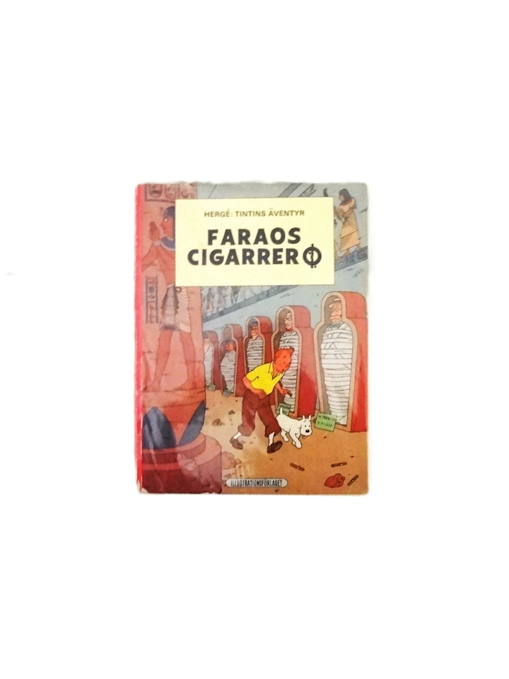 Tintin "Faraos Ciggarer" Nr 5 1:a Upplaga 1970 VG.