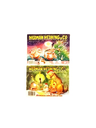 Herman Hedning & Co Nr 3 och 4. Julalbum VF. Very Fine