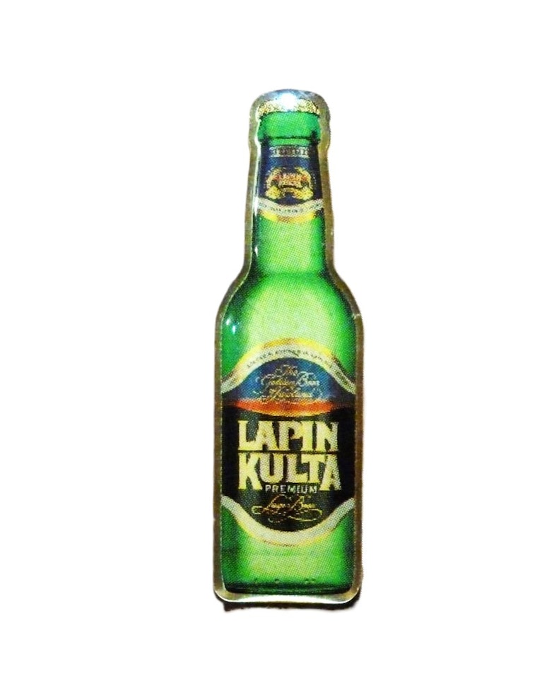 Lapin Kulta bryggeri Finland. Mått 0.9 x 3.2 cm..