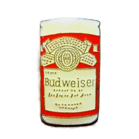 Budweiser Bryggeri Anheuser-Busch USA Mått1.5 x 2.6  cm.