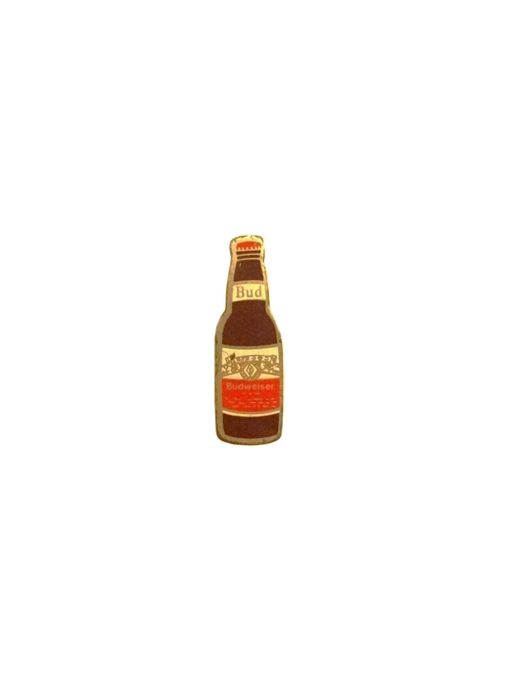 Budweiser Bryggeri Anheuser-Busch. U.S.A.Mått 0.8 x 2.5 cm.
