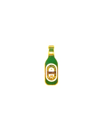 Heineken Öl Pin. Holland. Motiv: Flaska.Mått ca 1.0 x 3.0 cm.Metall