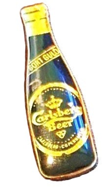 Carlsberg Bryggeri Danmark. Mått:ca 4.0 x 1.0 cm