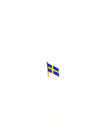 Svenska flaggan. Nål. Ny ! Längd: 4.5 cm
