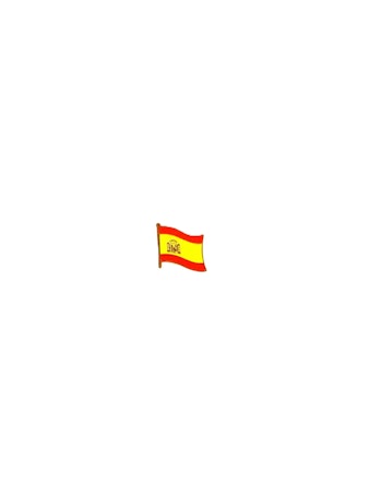 Spanien Flaggpin Material: Metall Storlek: 1.6 cm x 1.9 cm