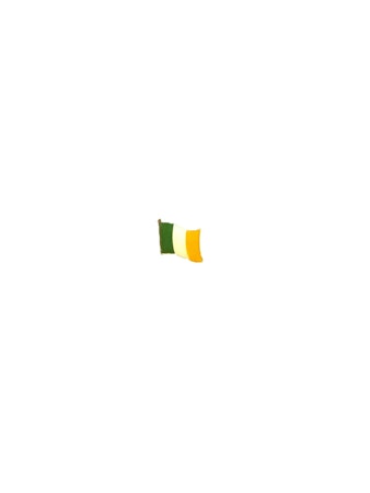 Irland flaggpin  Material: Metall Storlek: 1.6 cm x 1.9 cm