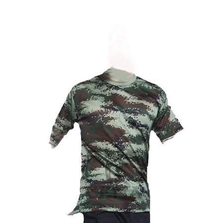 Soldier Camouflage Tactical Military Short Sleeve T-Shirt Quick Dry Tee (L)
