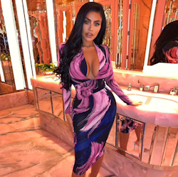 PURPLE BODYCON DRESS