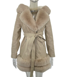 SARAH JACKET LONG ALL BEIGE