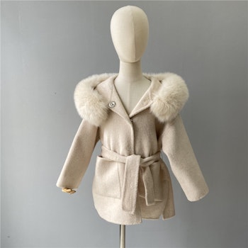 KIDS VALENTINA COAT WHITE