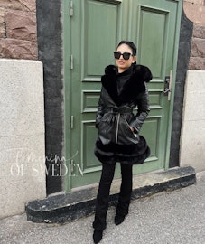 SARAH JACKET LONG ALL BLACK