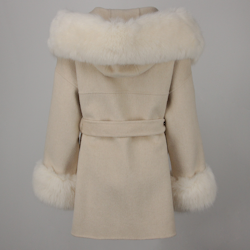 ANGELINA COAT WHITE FAKE FUR