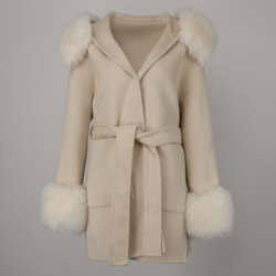 ANGELINA COAT WHITE FAKE FUR