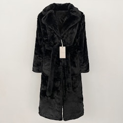 BIANCA FAKE FUR COAT BLACK