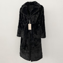 BIANCA FAKE FUR COAT BLACK