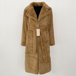 BIANCA FAKE FUR COAT CAMEL