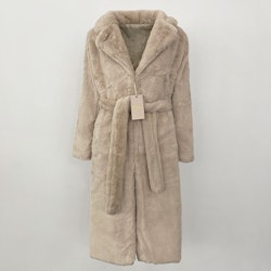 BIANCA FAKE FUR COAT BEIGE