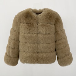 CANNES JACKET FAKE FUR BEIGE