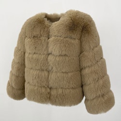 CANNES JACKET FAKE FUR BEIGE