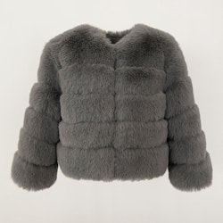 CANNES JACKET FAKE FUR GREY