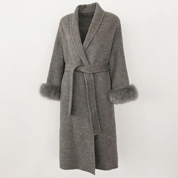 SYDNEY COAT LONG GREY