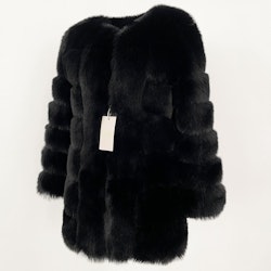 CANNES JACKET LONG FAKE FUR ALL BLACK