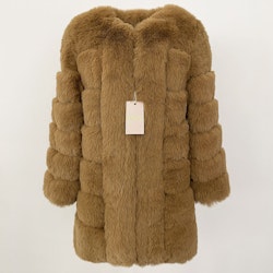 CANNES JACKET LONG FAKE FUR BEIGE