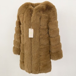 CANNES JACKET LONG FAKE FUR BEIGE