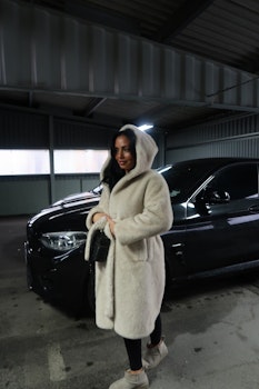 MINK FAKE FUR COAT
