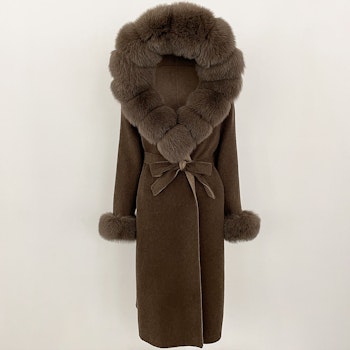 DILARA COAT FULL BROWN