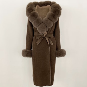 DILARA COAT FULL BROWN