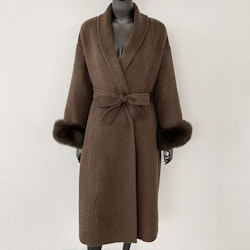 SYDNEY COAT LONG BROWN