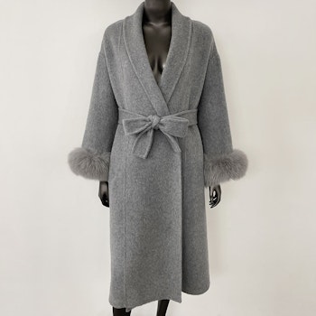 SYDNEY COAT LONG GREY